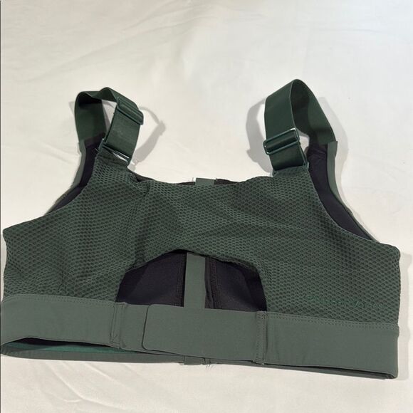 Outdoor Voices EverGreen Powerhouse Sports Bra with Zipper S/M- Cup - Picture 2 of 6